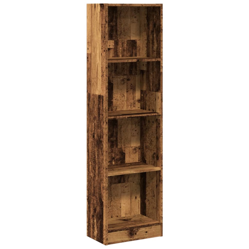 Bookcase Old Wood 40x24x176 cm Engineered Wood